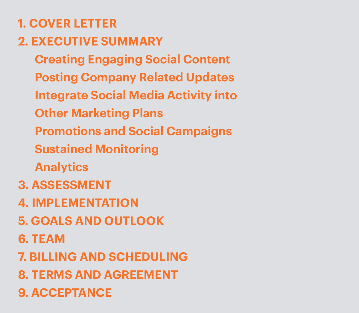 Writing service proposals