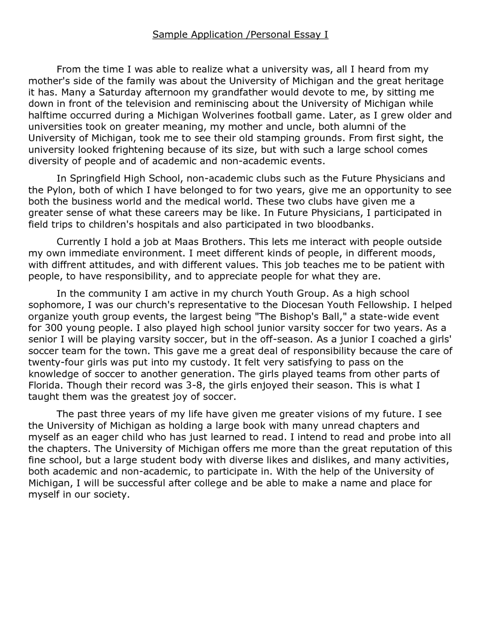 Buy a narrative essay examples personal experience